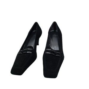Stuart Weitzman Black Square Toe Shoes Womens 6W